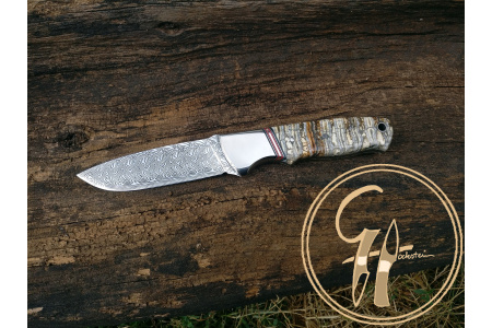damasteel_hakkapella_titanium_bolster_stabilized_mamith_tooth_scales_hunting_knife